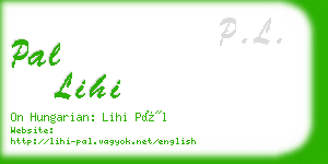 pal lihi business card